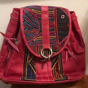 Nativo Panamá mola bag in berry pink